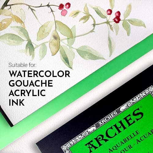 Arches Watercolor Paper Pad, 140 pound, Cold Press, 9"x12" thumbnail 4