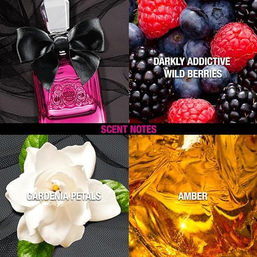 Juicy Couture Viva La Juicy Noir Eau De Parfum, Women's Perfume with Notes of Wild Berries, Gardenia & Amber - Fruity & Floral, EDP Spray thumbnail 6