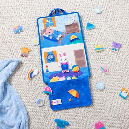 Melissa & Doug® Ms. Rachel™ What to Wear Felt Activity Board Take-Along Preschool Learning Toy for Boys and Girls - FSC Certified thumbnail 9