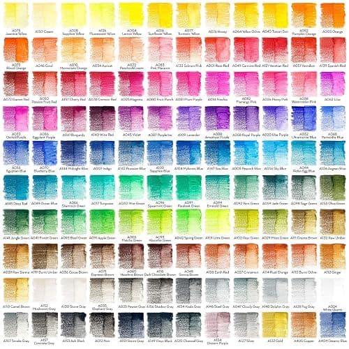 ARTEZA Watercolor Pencils Set of 120 Water-Soluble Colored Pencils for Blending, Layering, Painting, Lightfast Pigments with Soft Cores in Tin Case, Art Supplies for Adults, Artists, Holiday Gift Set thumbnail 3