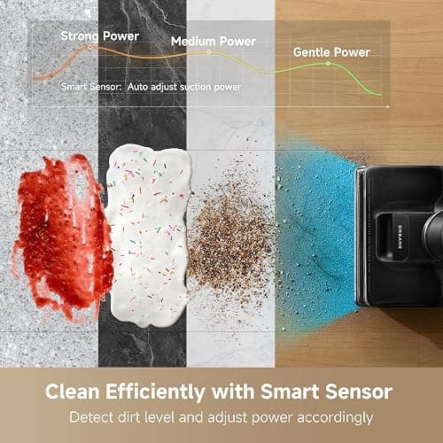 DREAME H12 Pro Gen2 Vacuum Mop, 0 Tangle Wet Dry Vacuum Cleaner, Cordless Vacuum Mop All-in-One for Hard Floors, 180° Lie-Flat Floor Cleaner Machine with 194°F Hot Self-Cleaning, 50Mins Runtime thumbnail 8