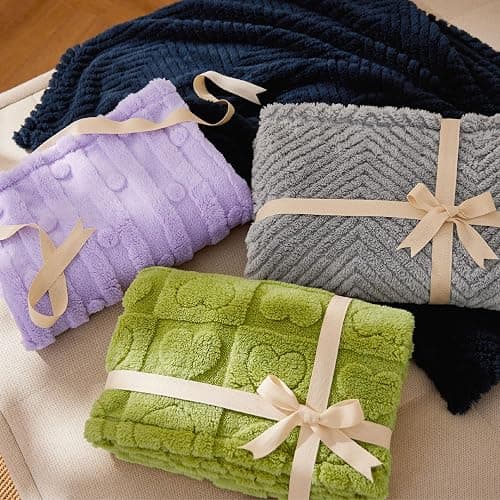 Bedsure Dog Blanket for Small Dogs Washable - Fluffy Fuzzy Puppy Cat Blanket with Premium 300GSM Coral Fleece Soft for Pet Kitten Doggy, Green, 25x35IN thumbnail 8