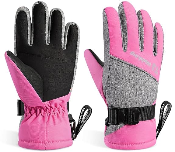 WALSKING Kids Winter Gloves-3M Thinsulate Snow Waterproof Ski Cold Weather Insulated Outdoor Snowboard Gloves for Boys Girls Youth - Image 1