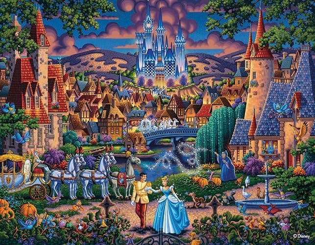 Ceaco - Disney Dowdle Collection - 4 Pack 500 Piece Puzzles for Adults | Art by Eric Dowdle, Made in USA, Recycled Board thumbnail 2