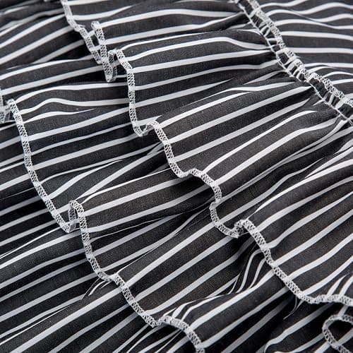 Belle Poque Women's Vintage Stripes Gothic Victorian Skirt Renaissance Style Falda thumbnail 5