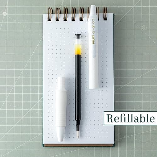 PILOT G2 Edge White, Premium Gel Roller Pens, 8ct box, Fine Point 0.7 mm thumbnail 6
