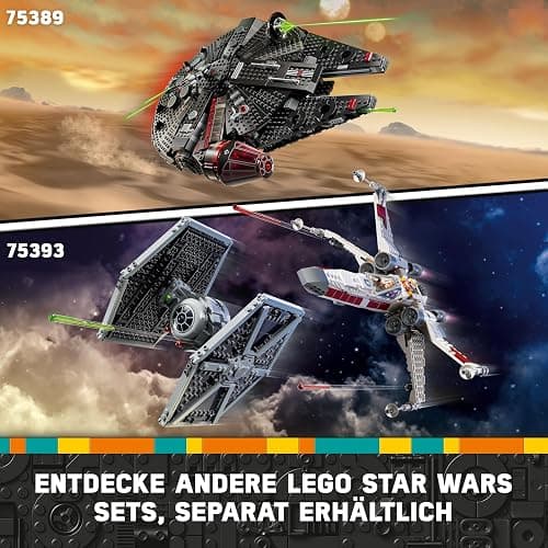 Lego Star Wars The Black Falcon - Collectible Spaceship Set - Buildable Brick Vehicle for Kids - Birthday Gift for Boys, Girls and Fans 75389 thumbnail 8