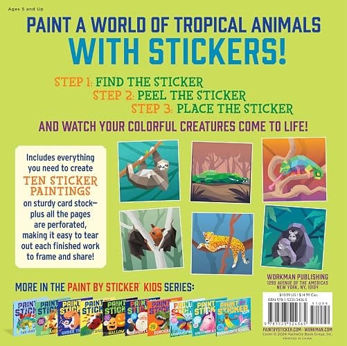 Paint by Sticker Kids: Rainforest Animals thumbnail 2