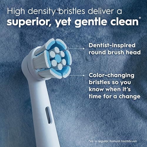 Oral-B iO Ultimate Clean Replacement Brush Heads, 5 Count, 4 Ultimate Clean + 1 Gum & Sensitive White thumbnail 4