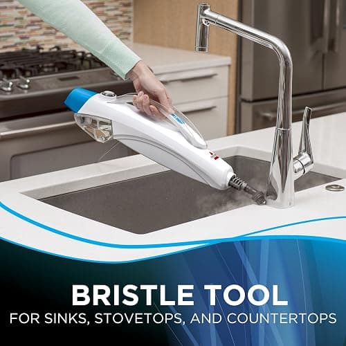 Bissell 2078C PowerEdge 2-in-1 Steam Mop, White/Blue - Blue thumbnail 5