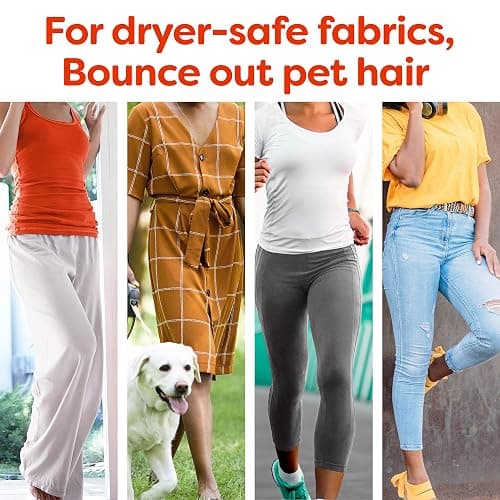 Bounce Pet Hair and Lint Guard Mega Dryer Sheets with 3X Pet Hair Fighters, Fresh Scent, 180 Count thumbnail 6