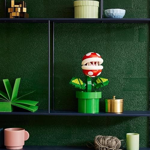 LEGO Super Mario Piranha Plant Set, Posable Character Figure With Pipe & 2 Coin Elements, Model Kit For Adults To Build, Bedroom Decoration Idea, Gift for Men, Women and Teenagers 71426 - Multi-coloured thumbnail 3