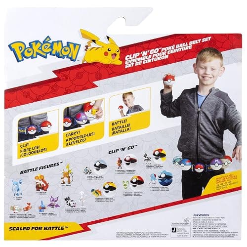Pokémon Eevee Clip ‘N’ Go Belt Set - 2-Inch Eevee Battle Figure with Great Ball, Love Ball, and Themed Belt thumbnail 2