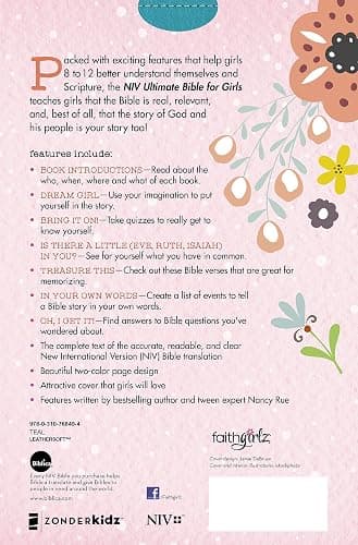 NIV, Ultimate Bible for Girls, Faithgirlz Edition, Hardcover thumbnail 11