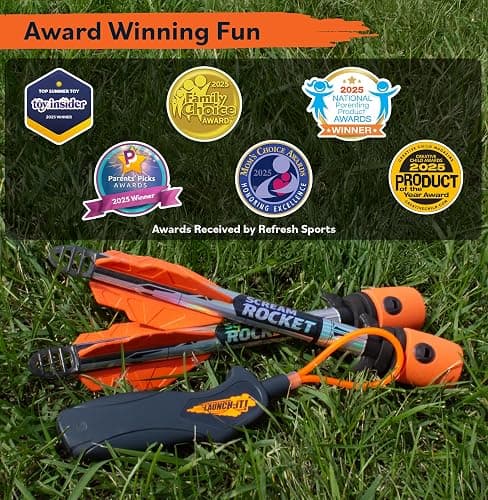 Toy Rocket Launcher for Kids: Outdoor Toys Slingshot Rocket Launchers - Best Gifts for Boys & Girls All Ages - Fun Stocking Stuffers for Kids & Teen Boy Gifts for 8 9 10 11 12+ Year Old Boys Gift Idea thumbnail 7
