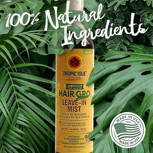 Tropic Isle Living Jamaican Black Castor Oil Daily Hair Gro Leave-in Conditioning Mist & Detangler 8oz | Paraben & Sulfate FREE | All Hair Types | Restores Moisture & Gently Detangles - 8 Ounce (Pack of 1) thumbnail 7