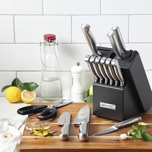 McCook® Knife Sets, German Stainless Steel Knife Block Sets with Built-in Sharpener thumbnail 5