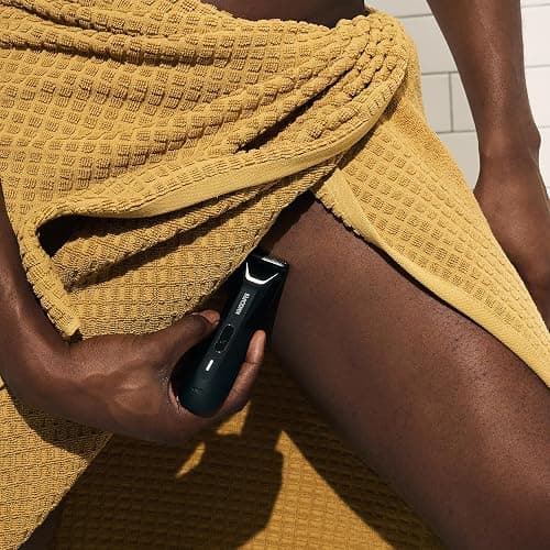 MANSCAPED® The Lawn Mower® 5.0 Ultra Groin & Body Hair Trimmer – Dual-Head SkinSafe® Trimmer & Foil Blades, Waterproof Wet/Dry Groomer, USB-C Rechargeable with Travel Case, Men’s Ball Shaver, Black thumbnail 7