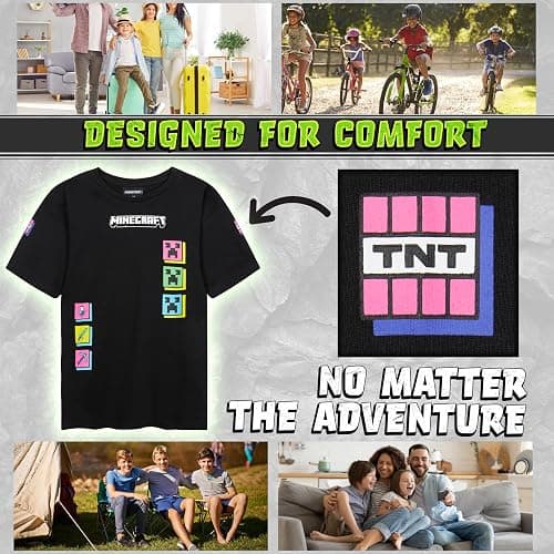 Get Trend Pokemon | Minecraft | Fortnite Boys Short Sleeve T Shirts, Crewneck Tops, Graphic Tees, Multipacks, Gamer Gifts thumbnail 3
