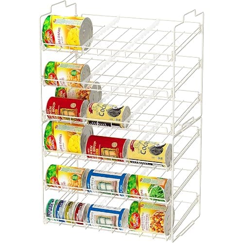 Deco Brothers Stackable Can Rack Organizer Holds Up to 36 Cans, White | for Kitchen and Pantry thumbnail 7