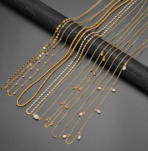 Tornito 8Pcs Waist Belly Chain CZ Heart Pearl Snake Bead Sequin Paperclip Belly Chain Summer Beach Sexy Body Chains Jewelry Accessories for Women Adjustable thumbnail 7