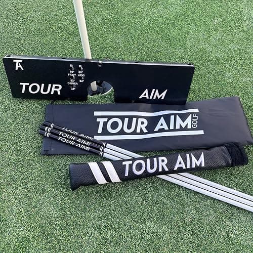 Tour Aim 2.0 Golf Training Aid – 11-in-1 Alignment Sticks & Swing Plane Golf Practice System – Lightweight Alternative to Heavy Brick-Like Golf Aids – Maximum Portability, Accuracy & Consistency thumbnail 2