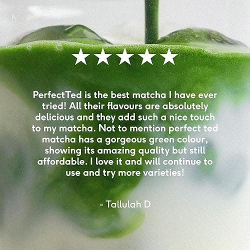 PerfectTed Matcha Powder, Ceremonial Grade Japanese, 100g (100 Servings), Perfect for Lattes & Smoothies | Premium Matcha Fuel | with L-Theanine | Antioxidants | Vegan | Gluten-Free (100g) thumbnail 8