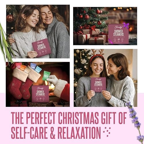 Cleverfy Shower Steamers Aromatherapy – Stocking Stuffers for Teen Girls, Women and Wife – Christmas Gifts for Teens and Women – White Elephant Gifts for Adults – 6 Tablets thumbnail 2