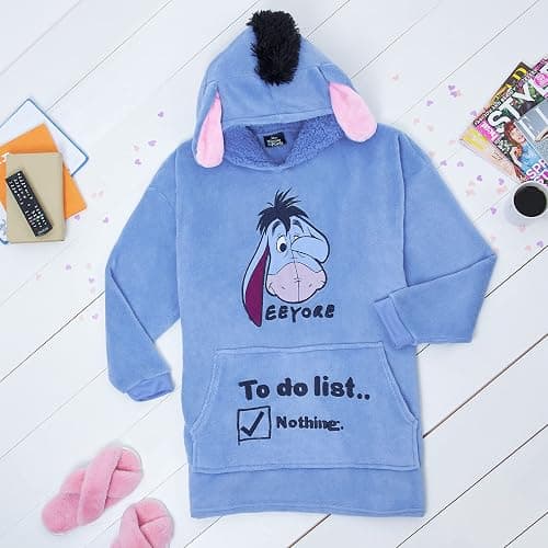 Disney Stitch Blanket Hoodie for Women Warm Fleece Wearable Blanket Stitch Gifts thumbnail 3