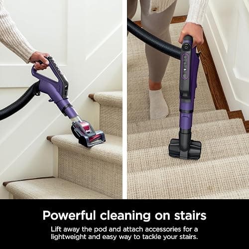 Shark POWERDETECT Upright Vacuum Cleaner with HEPA Filter, Heavy Duty Vacuum with Powerful Suction for Pet Hair Pickup, DuoClean Technology, Powered Lift-Away, Ideal for Carpets & Hardfloors, AZ4002 thumbnail 13