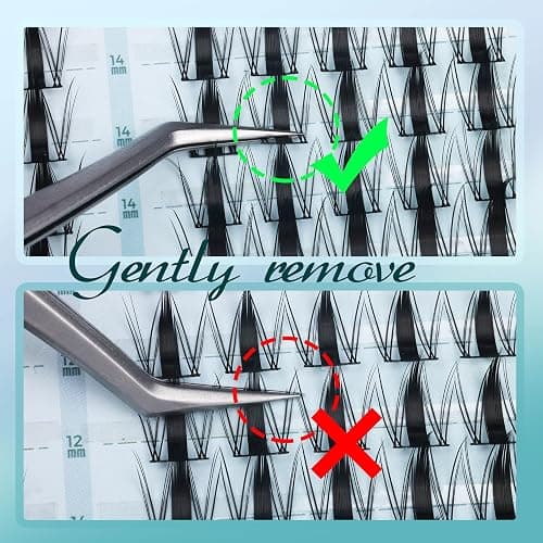 Fairy Lash Clusters Kit Manga Eyelash Clusters Wispy DIY Lash Extension Kit Anime Cluster Lashes 10-16mm Cluster Eyelash Extensions C-Curly Individual Lashes Kit with Bond & Seal, Tweezers by ALPHONSE thumbnail 8