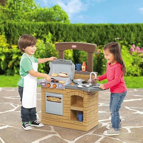 Little Tikes Cook 'n Play Outdoor BBQ , Brown thumbnail 2