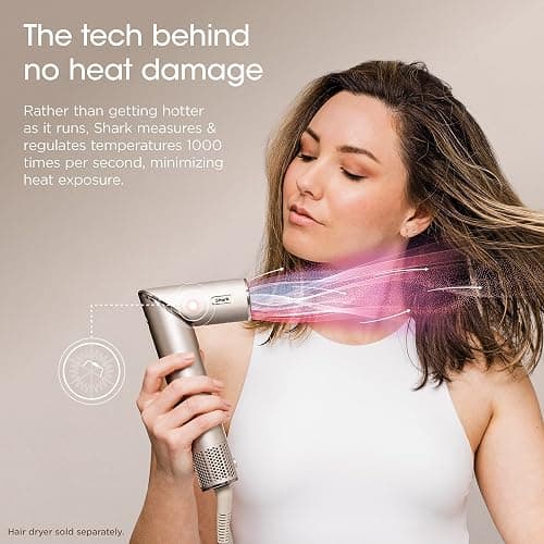 Shark XSKHD4DA FlexStyle Curl-Defining Diffuser, Attachment for Shark FlexStyle Blow Dryers, Styling Tool for Wavy, Curly, and Coily Hair, Enhance Natural Curls, Extendable Prongs, Stone thumbnail 6