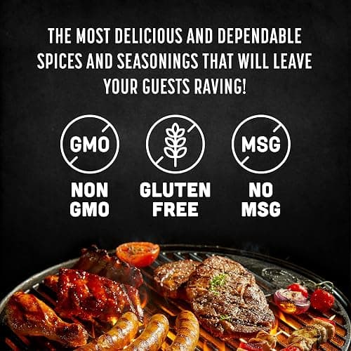 Spice Rack Co. BBQ Seasonings And Rubs - Smoking & Grilling Spices and Seasonings Sets, Grilling Accessories & Smoker Accessories, Unique Fathers Day Gift For Dad, Gifts For Father's Day (5 Pack) thumbnail 6