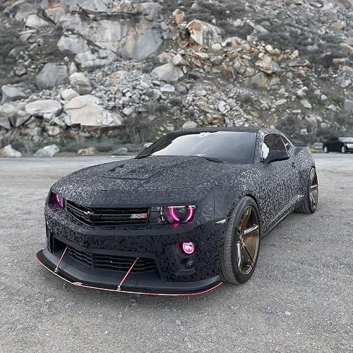 VViViD+ 2020 Edition Forged Black Composite Carbon Vinyl Wrap Roll (2.5ft x 5ft) thumbnail 2