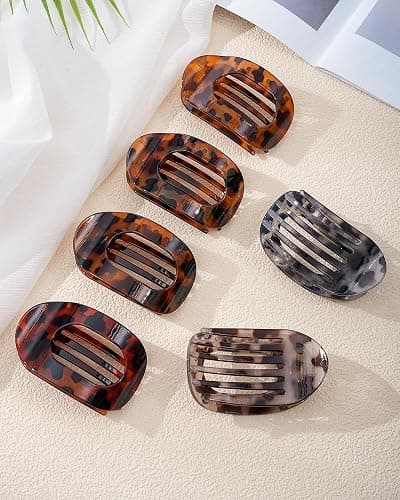 Secroma 6 PCS Flat Hair Clips for Women, French Medium Non Slip Claw Clips | Minimalist Matte Design with Strong Grip for Thick Thin Hair, Keeps Hair Secure for Low Buns, Updos and Everyday Styling thumbnail 8