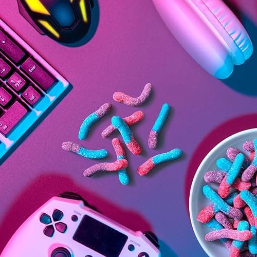 Trolli Sour Brite Crawlers, Very Berry, Sour Gummy Worms, 28.8 Ounce Resealable Bag thumbnail 8