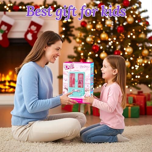 Style Shine 70 Pcs Doll Closet with Clothes & Accessories Including 2 Wedding Gowns 6 Fashion Dresses 2 Casual Outfits 2 Swimsuit 10 Shoes 20 Hangers 27 Accessories,Dress up Toys for Girls Kids Gifts thumbnail 2