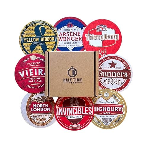 Arsenal Football Beer Mat Coasters - 8-Pack for Fans - Image 1
