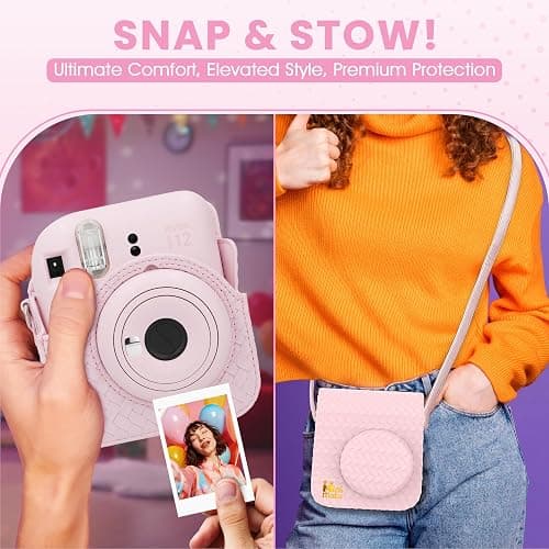Fujifilm Instax Mini 12 Instant Camera Blossom Pink + Minimate Custom Designed Case + Fuji Instax Film 10 Sheets & Photo Album thumbnail 4