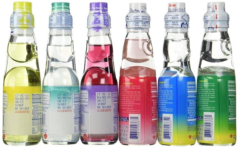 Ramune Japanese Soft Drink Mix Variety 6 Flavors 6 Bottles thumbnail 3