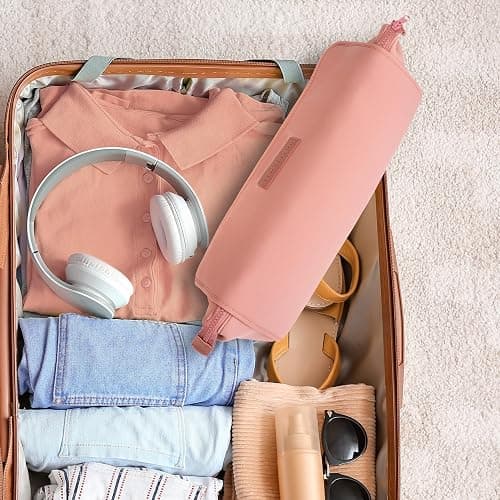 BAREFOOT CARIBOU Hair Tools Travel Bag and Heat Resistant Mat for Flat Irons, Straighteners, Curling Iron, and Haircare Accessories, 2-in-1 design, with Interior Pockets, Portable Organizer thumbnail 5