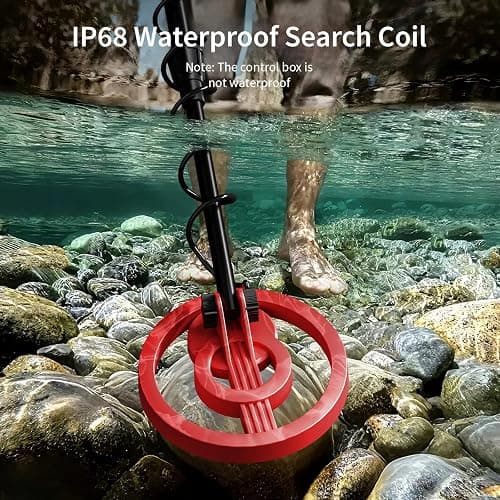2025 Latest Metal Detector for Adults, Professional Waterproof & Adjustable Stem, Higher Accuracy Gold Detector with LCD, Advanced DSP Chip, 2.26 Pounds Lightweight Suitable for Beach and Backyard thumbnail 5