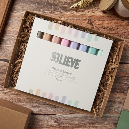 BLIEVE- Aesthetic Bible Highlighters No Bleed Through Assorted Colors, Cute Highlighter Dual Tip For Journaling Supplies And School Accessories, Bible Highlighters And Pens No Bleed (PASTEL) thumbnail 7