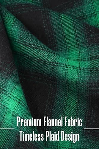Motarto Men's Pajama Pants Flannel Plaid Pajama Sleep & Lounge PJ Bottoms Warm Sleepwear with Drawstring Pockets thumbnail 3
