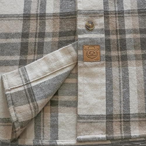 Dubinik® Mens Flannel Shirts Long Sleeve Flannel Shirt for Men Casual Button Down Brushed 100% Cotton Shirt thumbnail 4