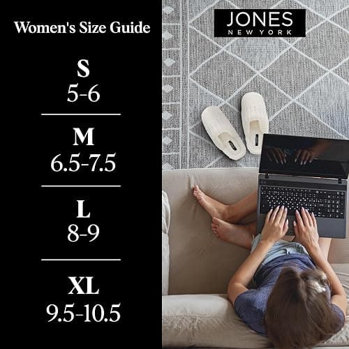 Jones New York Slippers for Women Indoor Cozy Chenille Womens House Slippers thumbnail 6