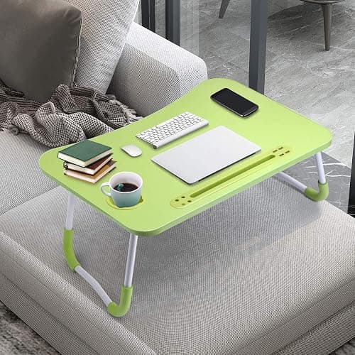 Slendor Laptop Desk Foldable Bed Table Folding Breakfast Tray Portable Lap Standing Desk Notebook Stand Reading Holder for Bed/Couch/Sofa/Floor thumbnail 7