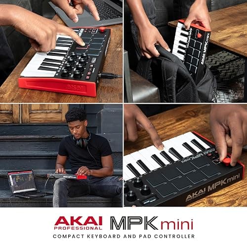 Akai Professional MPK Mini MK3 25-Key USB MIDI Keyboard Controller | Velocity-Sensitive Mini Keys, 8 MPC Pads, 8 Knobs, Software Suite Included, for Beat Makers, Music Producers and Home Studios thumbnail 8