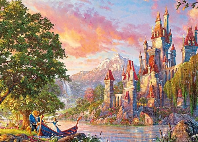 Ceaco - Thomas Kinkade - Disney - Beauty & The Beast II - 1000 Piece Jigsaw Puzzle thumbnail 3